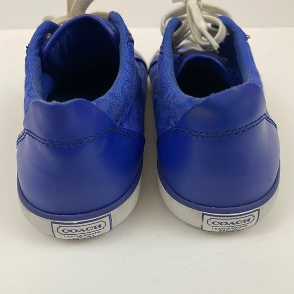 Coach Shoes Coach Barrett Royal Blue Tennis Shoes Low Top Sneakers